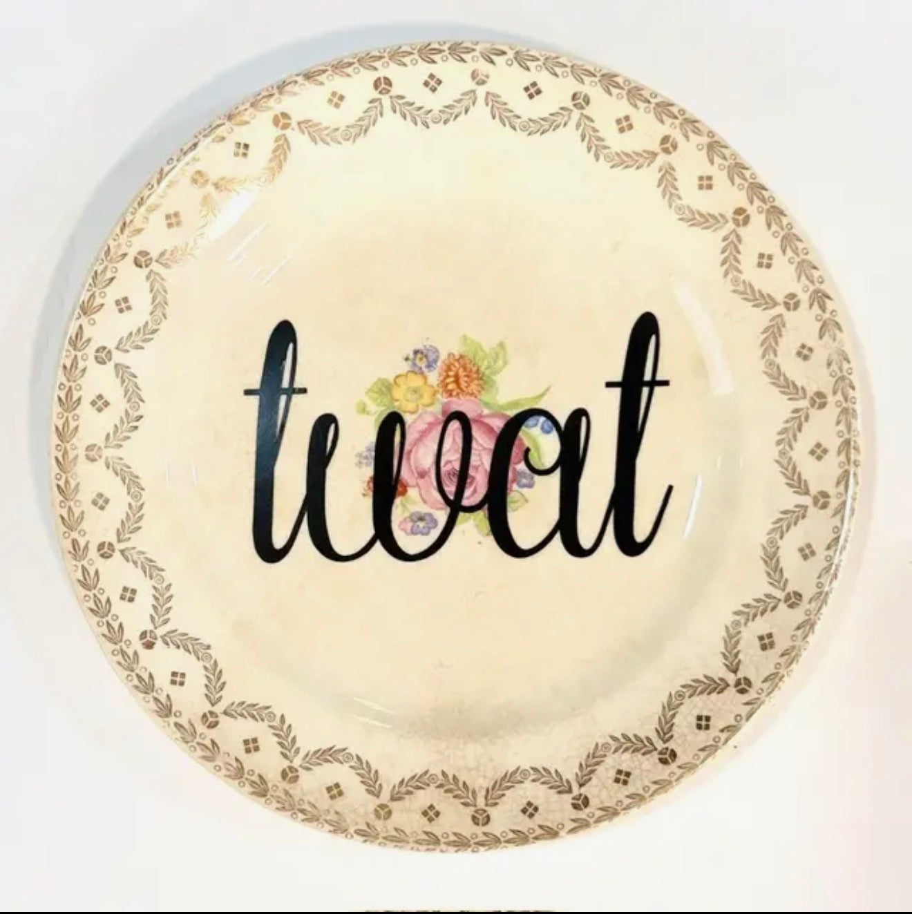 TWAT VINTAGE SWEAR ART PLATE