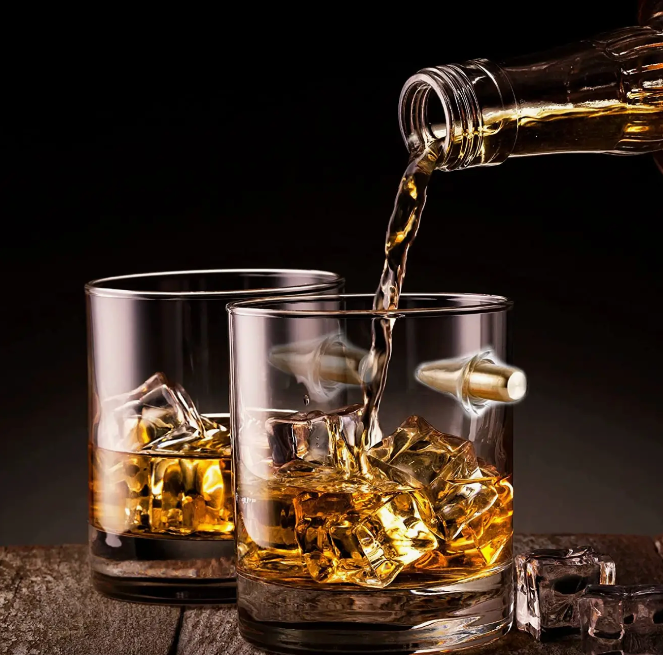 HAND MADE BRASS BULLET GLASSES