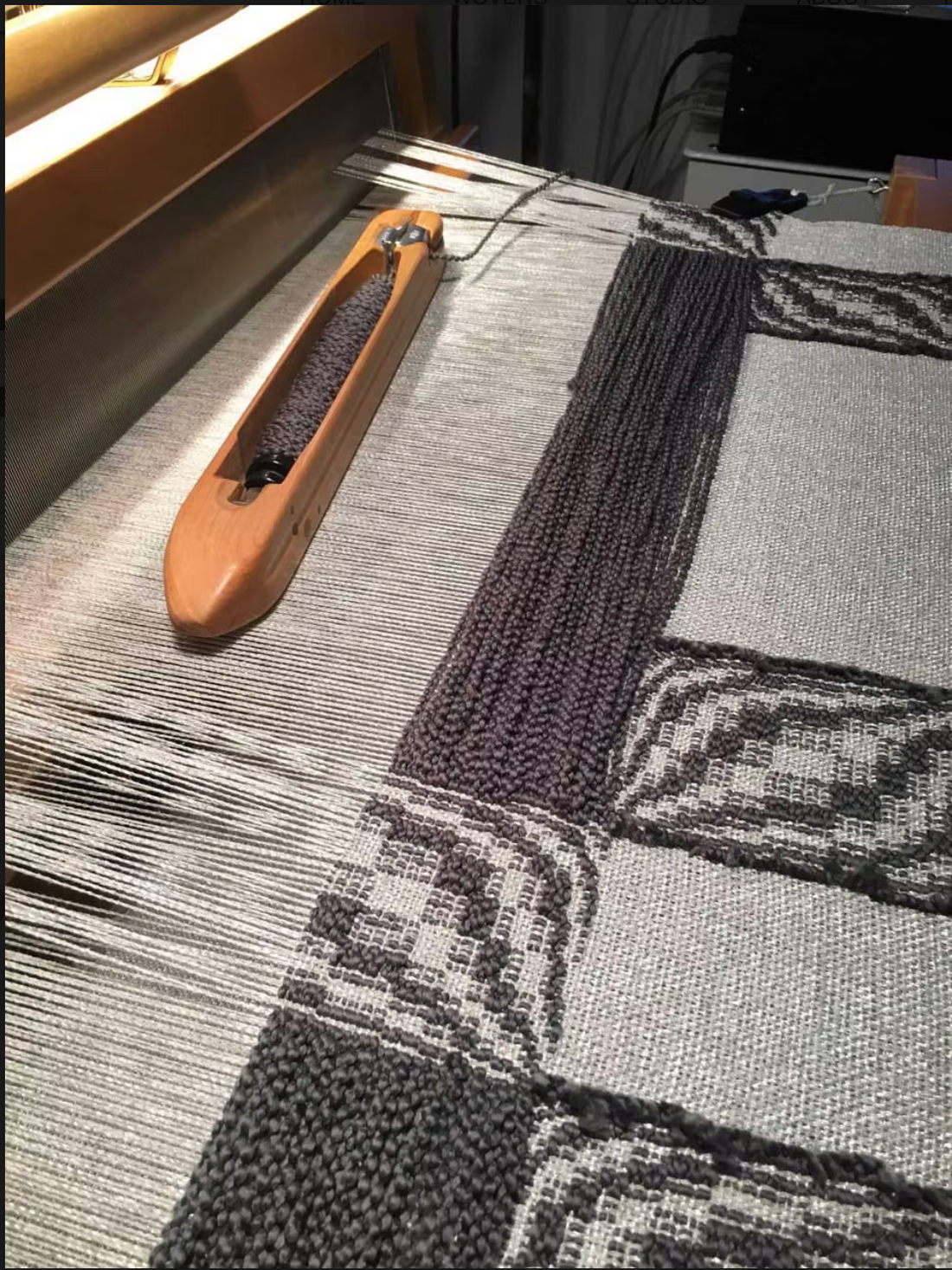 BEHIND THE LOOM: MARK GRIGALUNAS, MASTER WEAVER IN MILLBROOK, NY.