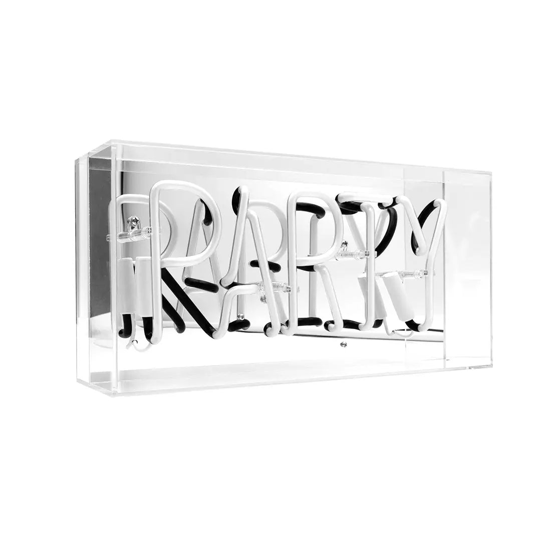 NEON PARTY MIRRORED BOX