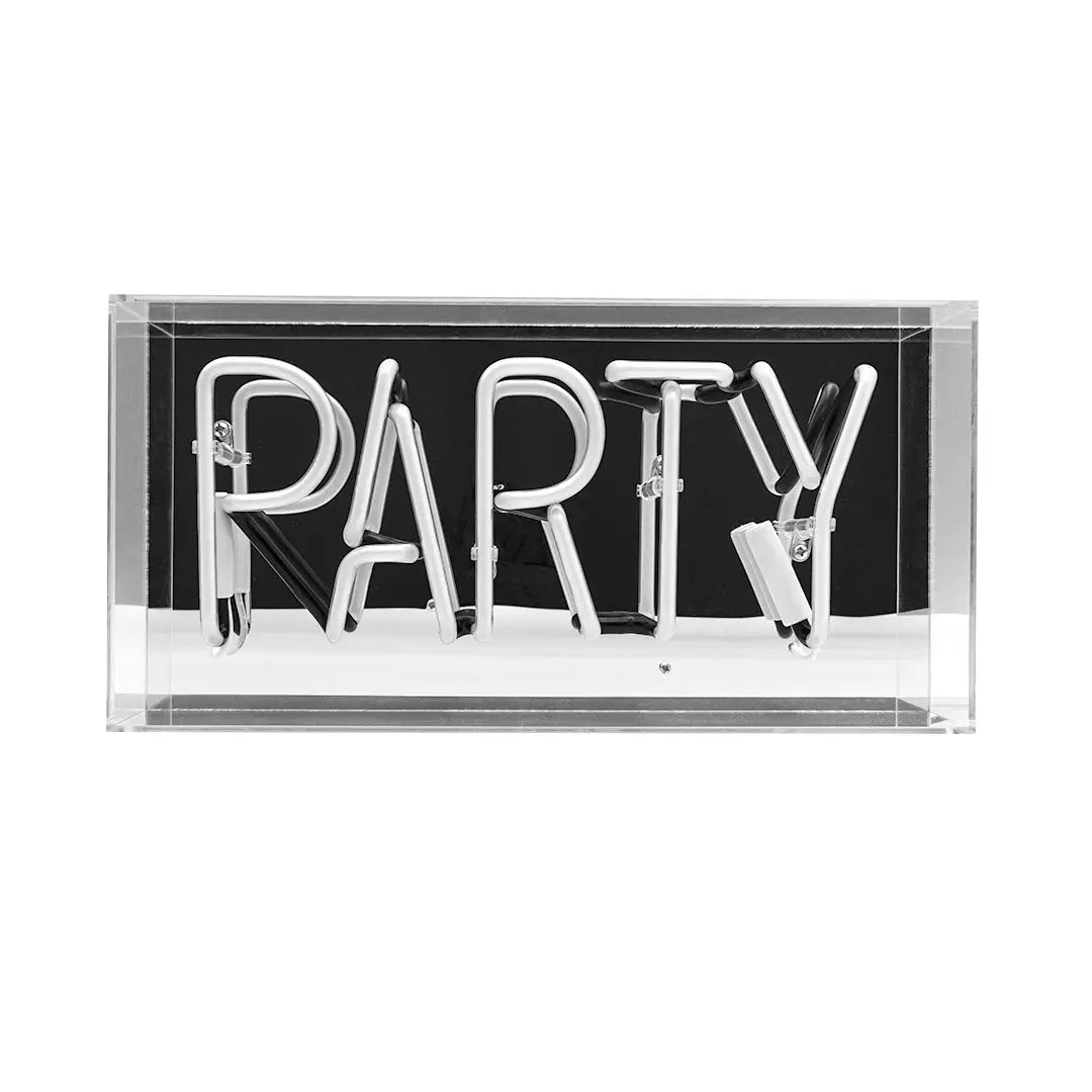 NEON PARTY MIRRORED BOX