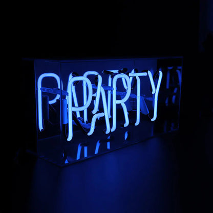 NEON PARTY MIRRORED BOX