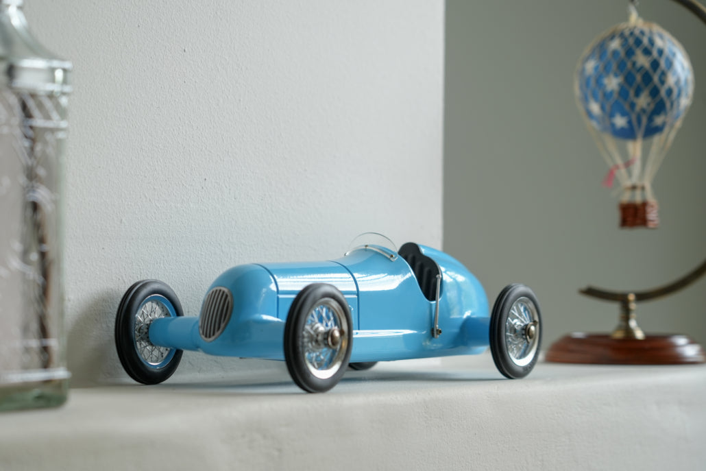BLUE RACER REPLICA BUGATTI TYPE 51 MODEL CAR
