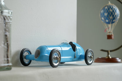 BLUE RACER REPLICA BUGATTI TYPE 51 MODEL CAR
