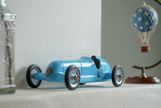 BLUE RACER REPLICA BUGATTI TYPE 51 MODEL CAR