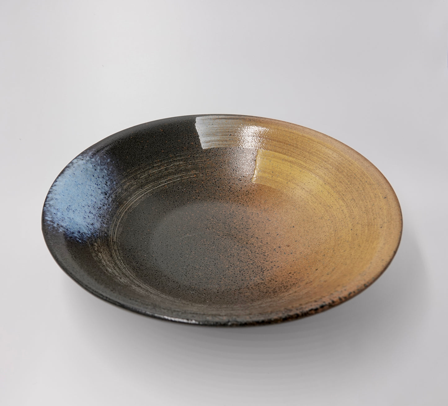 JAPANESE MULTI COLORED SWIPE BOWL