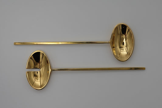 FOOD SAFE BRASS SERVING SPOONS