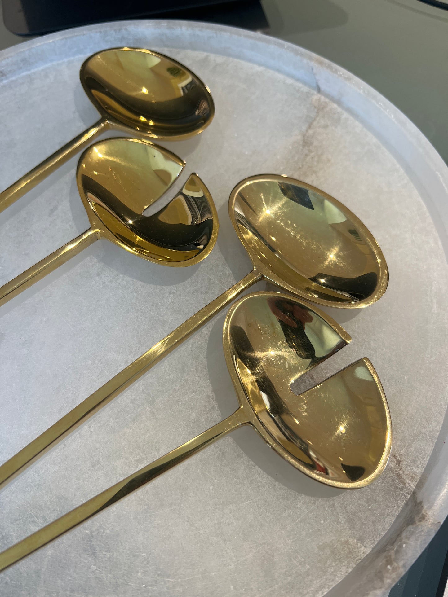 FOOD SAFE BRASS SERVING SPOONS