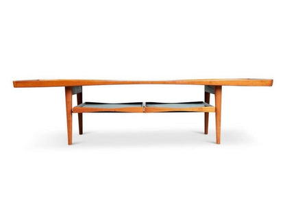 POUL JENSEN MID CENTURY TEAK COFFEE TABLE WITH TRAYS