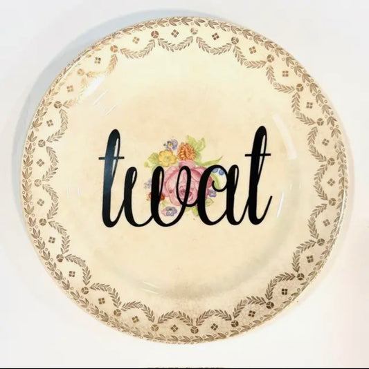 TWAT VINTAGE SWEAR ART PLATE