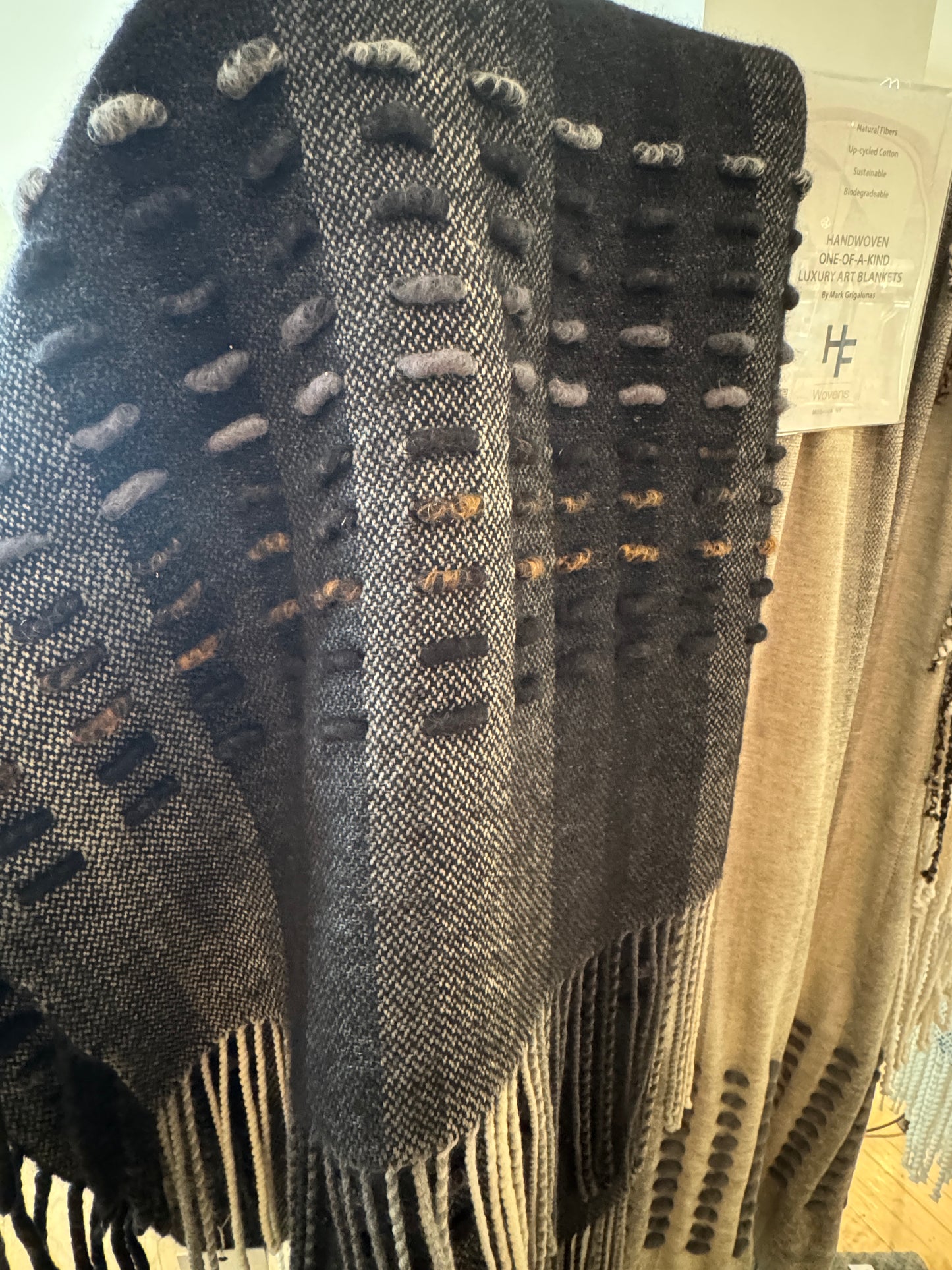 'LUMINOSA' HIDDEN FALLS THROW BLANKET MY MARK GRIGALUNAS