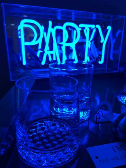 NEON PARTY MIRRORED BOX
