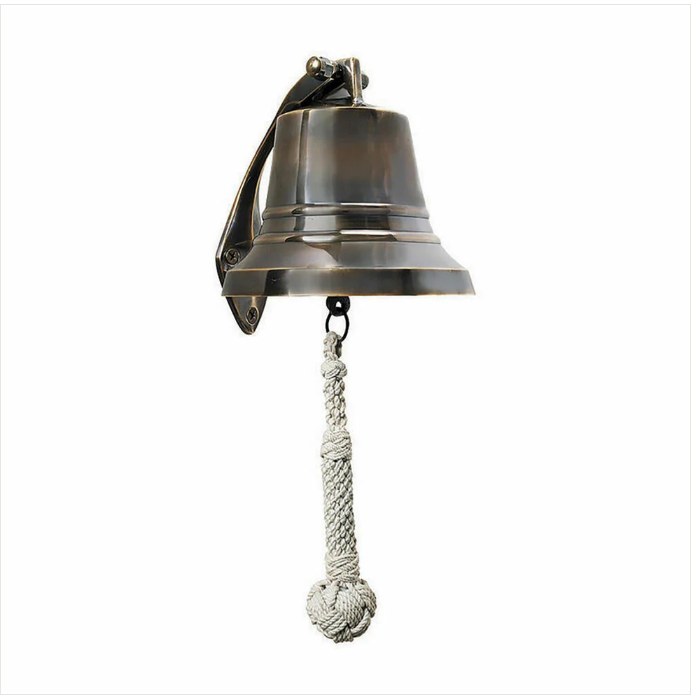 SOLID HAND MADE BRONZE SHIP'S BELL 6"