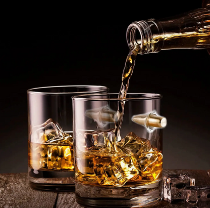 HAND MADE BRASS BULLET GLASSES