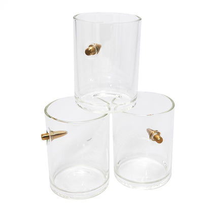 HAND MADE BRASS BULLET GLASSES