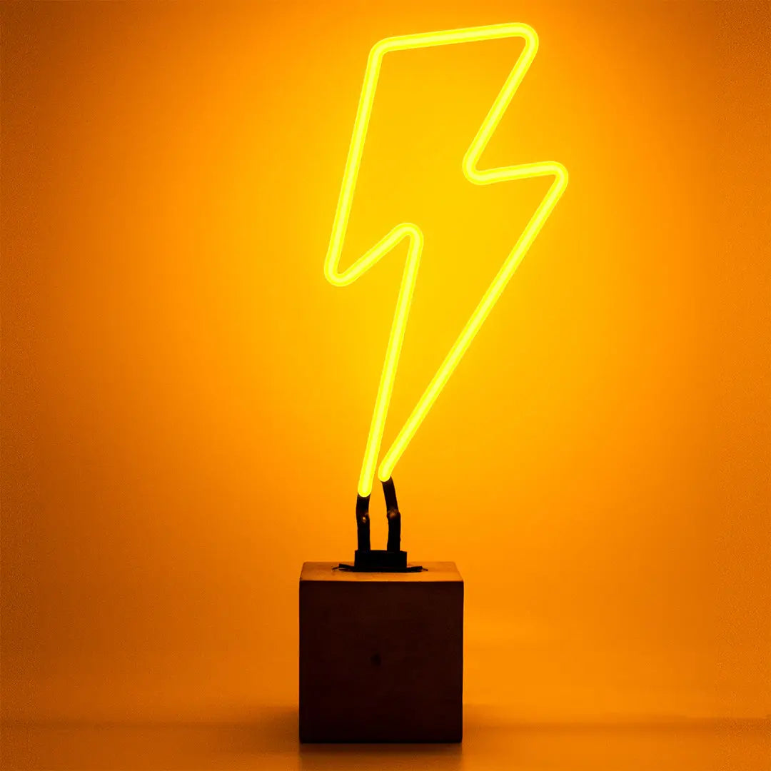 LIGHTNING BOLT YELLOW NEON