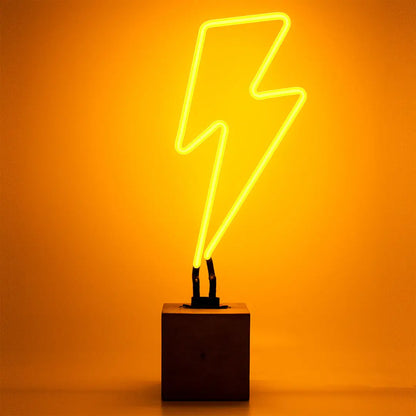 LIGHTNING BOLT YELLOW NEON