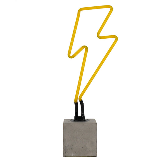 LIGHTNING BOLT YELLOW NEON