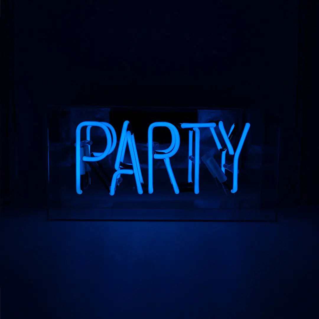 NEON PARTY MIRRORED BOX