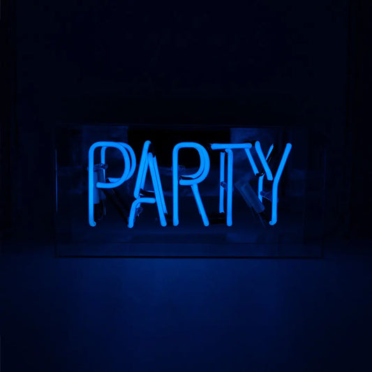NEON PARTY MIRRORED BOX