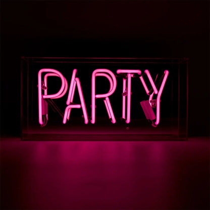 NEON PARTY MIRRORED BOX