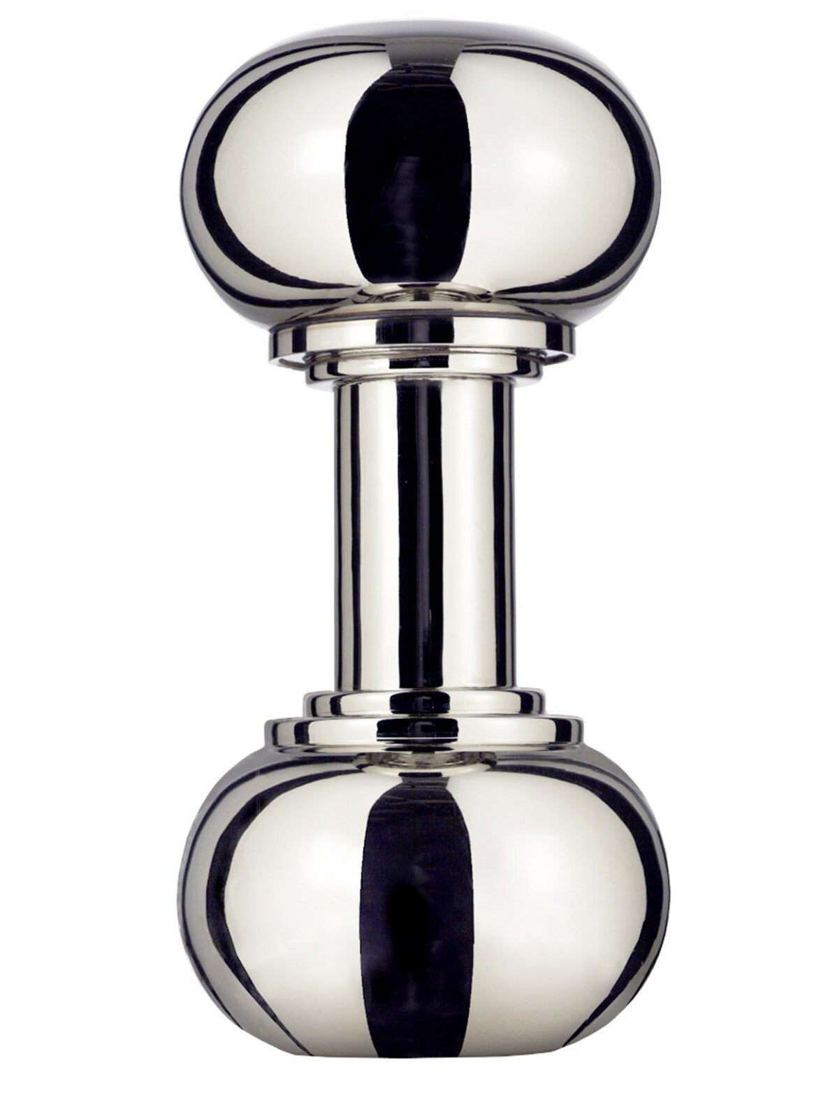 SILVER PLATED 'DUMBELL' COCKTAIL SHAKER