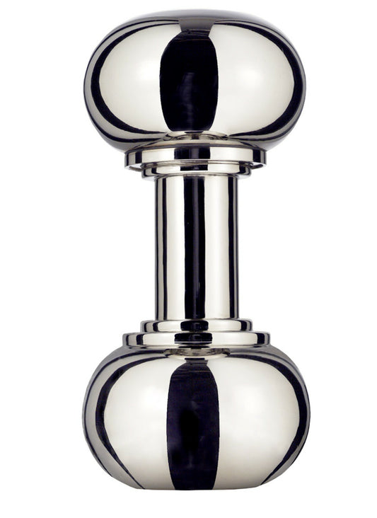 SILVER PLATED 'DUMBELL' COCKTAIL SHAKER